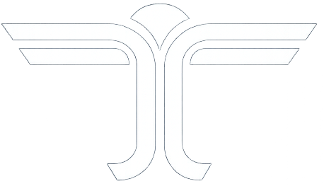 White logo on a white background